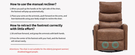 Heat Massage Recliner Chair With Swivel Rocker And Heat - Omega Lifestyles