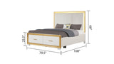 Contemporary King Wood Tufted Storage Bed Frame - Omega Lifestyles