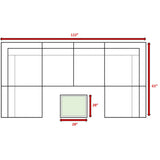 6-Person Fully Assembled Rattan Wicker Sectional Seating Group - Omega Lifestyles