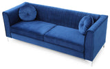 Velvet Foam Filled Glam 2-Seat Sofa - Omega Lifestyles