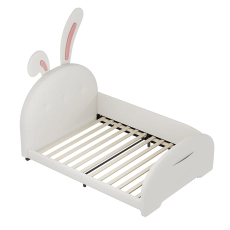 Twin Upholstered Rabbit-Shape Princess Platform Bed - Omega Lifestyles