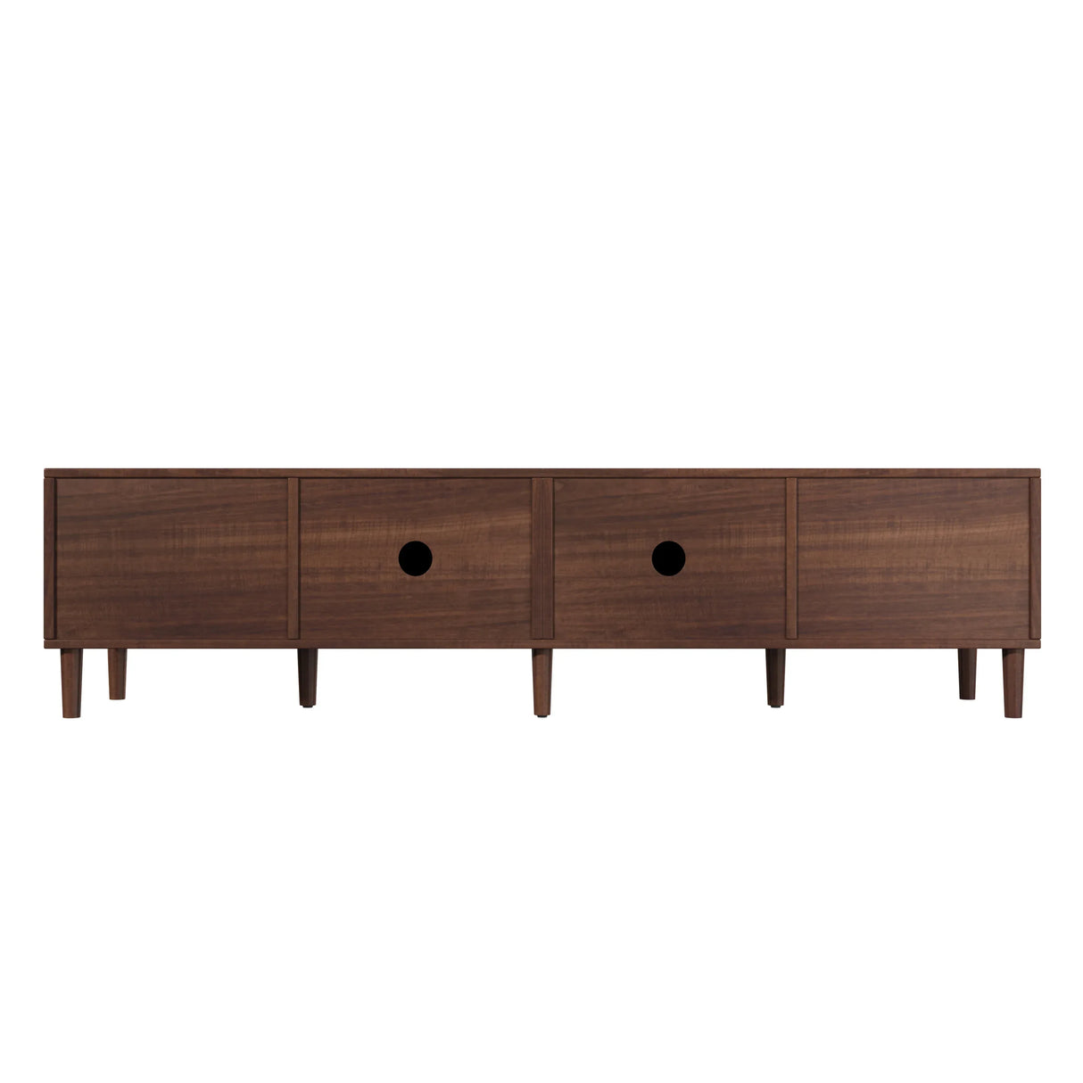 Modern 78-Inch Solid Wood Media Console TV Stand - Omega Lifestyles