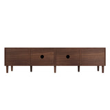 Modern 78-Inch Solid Wood Media Console TV Stand - Omega Lifestyles