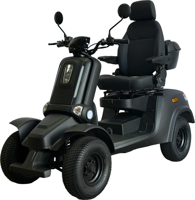 Heavy Duty 4 Wheel Mobility Scooter With Dual Brakes - Omega Lifestyles