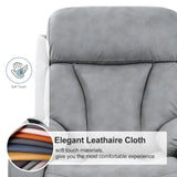 Power Lift Light Gray Fabric Recliner Chair With Remote - Omega Lifestyles
