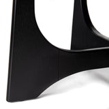 36-Inch Round Black Modern Wood Coffee Table - Sleep Galleria