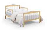 Twain Solid Wood Two-Tone Toddler Bed With Safety Rails - Omega Lifestyles