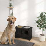 Elevated Dog Bowl Stand With Storage Cabinet - Sleep Galleria