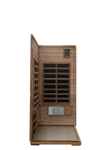 Outdoor Solid Wood Red Cedar 4-Person Infrared Sauna - Omega Lifestyles