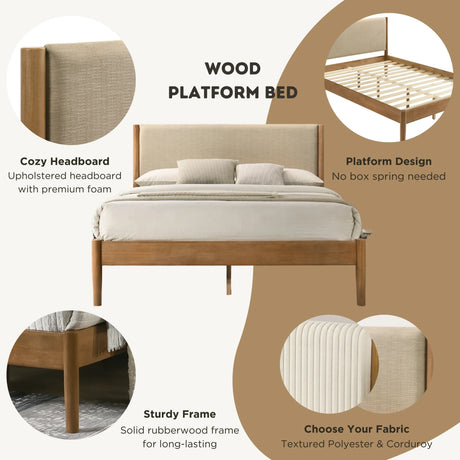 Vichy 5-Piece Queen Rubberwood Bedroom Set - Omega Lifestyles