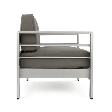 Aluminum Outdoor Patio Loveseat With Water-Resistant Cushion - Omega Lifestyles