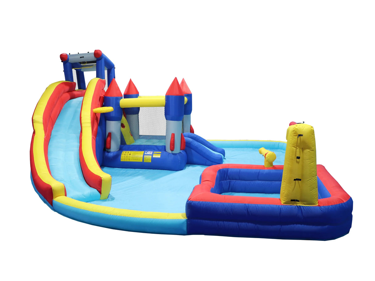 10-Inch Multicolor Oxford Fabric Inflatable Water Park Playground - Omega Lifestyles