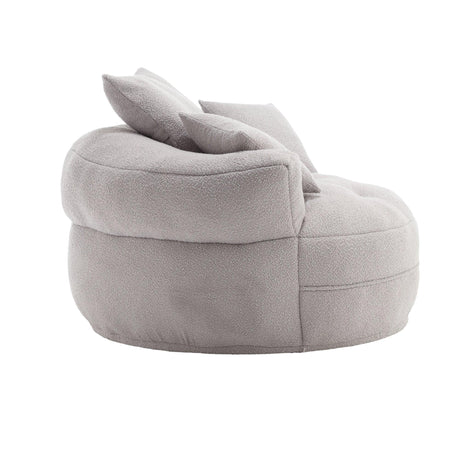 Modern Chenille Circular Foam Sponge Sleeper Chair - Omega Lifestyles