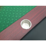 Modern 96-Inch Wood Poker Table With Chip Tray - Omega Lifestyles