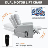 Dual Motor Power Lift Recliner Chair With Massage Heating - Omega Lifestyles