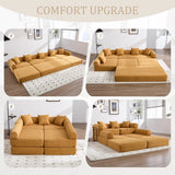 Convertible Corduroy Memory Foam Folding Sofa Bed - Omega Lifestyles