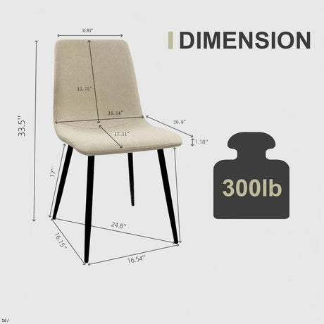 5-Piece Modern Industrial MDF Dining Table And Chairs Set - Omega Lifestyles