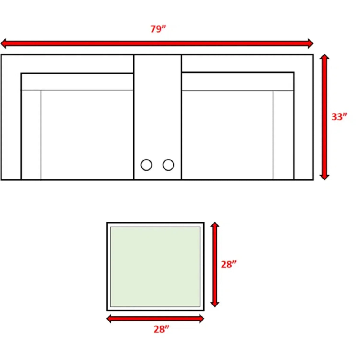 2-Seat Weather-Resistant Wicker Patio Furniture Set With Cushions - Omega Lifestyles