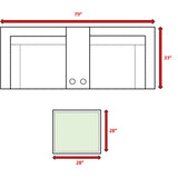 2-Seat Weather-Resistant Wicker Patio Furniture Set With Cushions - Omega Lifestyles