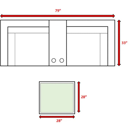 2-Seat Weather-Resistant Wicker Patio Furniture Set With Cushions - Omega Lifestyles
