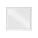 Weathered White Beveled Edge Wall Mirror - Omega Lifestyles