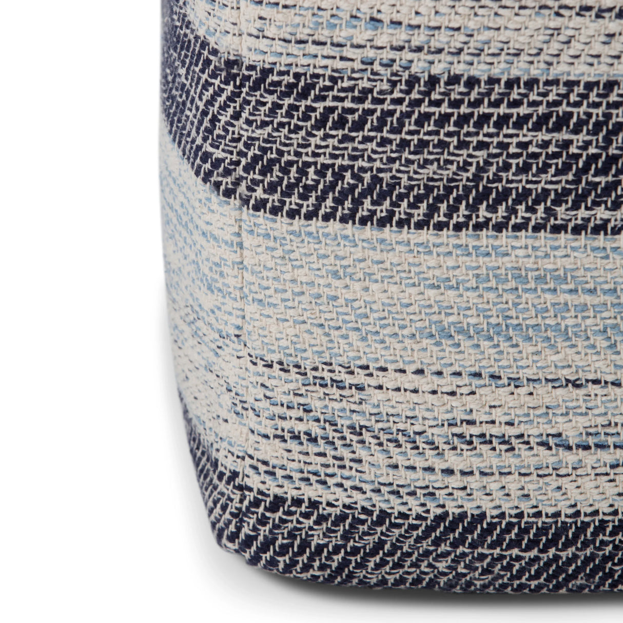 Square Fabric Pouf With Supportive Polystyrene Filling - Omega Lifestyles