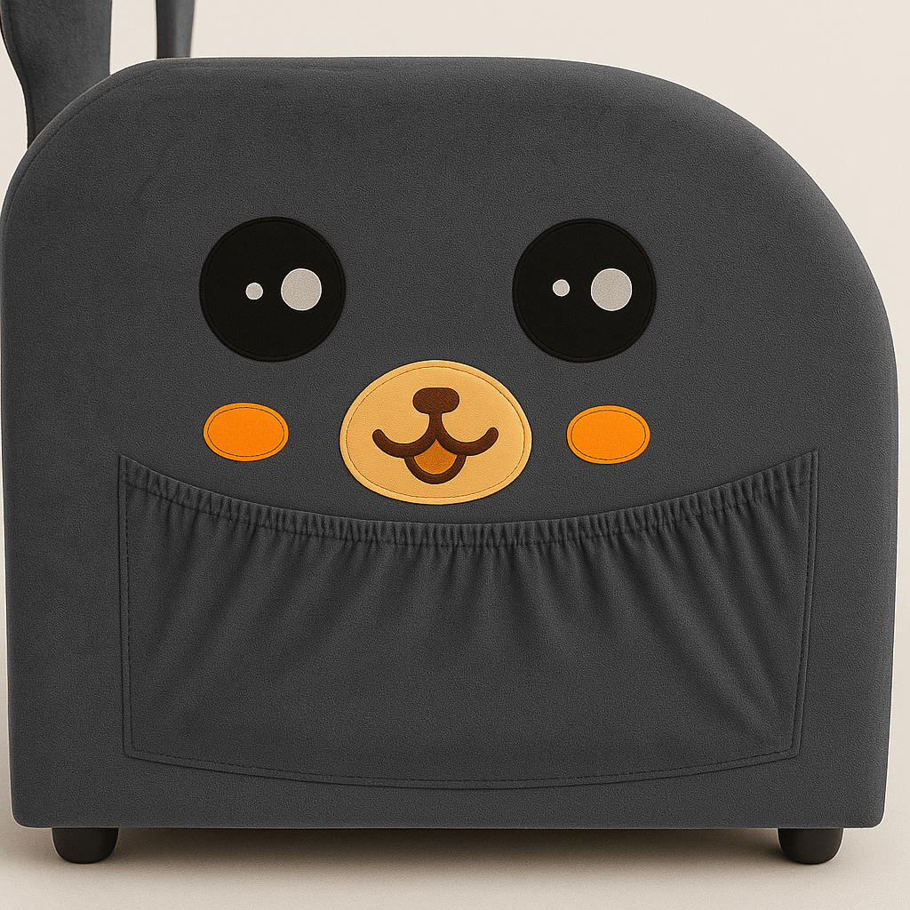 Dark Gray Bunny-Ear Dual-Use Pet Furniture Armchair - Omega Lifestyles