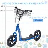 Kids Adjustable Height Big Wheel Steel Kick Scooter - Omega Lifestyles