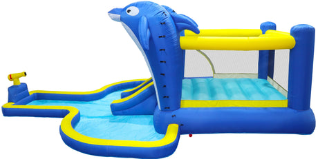 8-in-1 Inflatable Water Park Slide Trampoline Playhouse - Omega Lifestyles