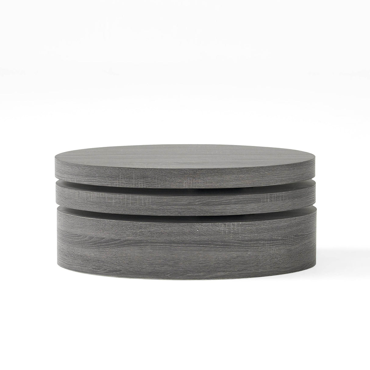 Contemporary Small Oval Rotating Coffee Table - Sleep Galleria