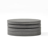 Contemporary Small Oval Rotating Coffee Table - Sleep Galleria
