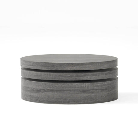 Contemporary Small Oval Rotating Coffee Table - Sleep Galleria