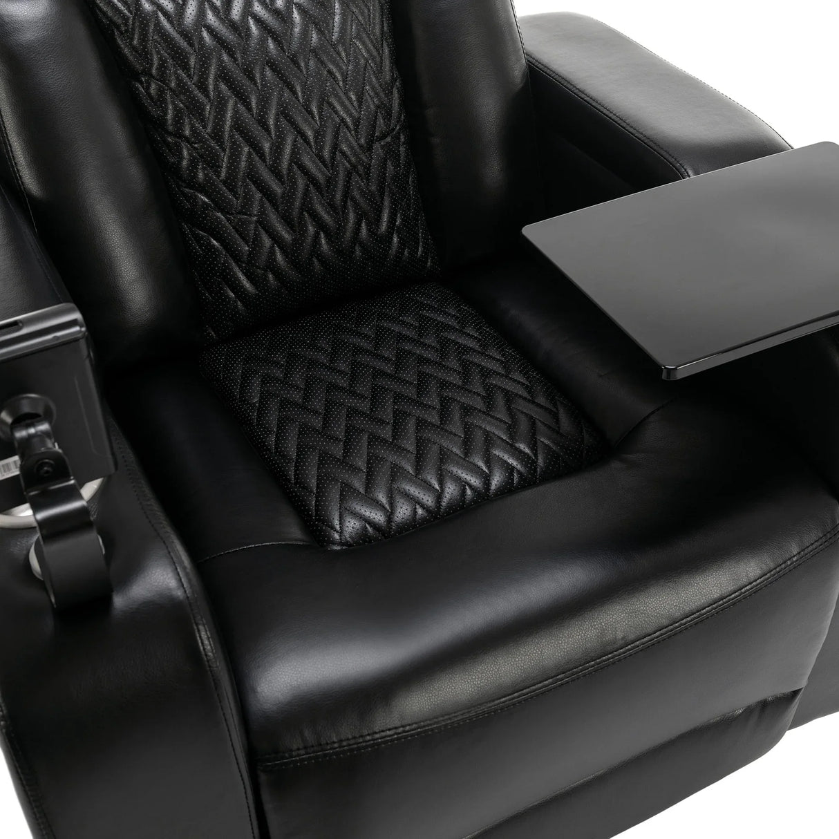 Power Reclining PU Leather Home Theater Recliner Chair - Omega Lifestyles