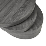 Contemporary Small Oval Rotating Coffee Table - Sleep Galleria