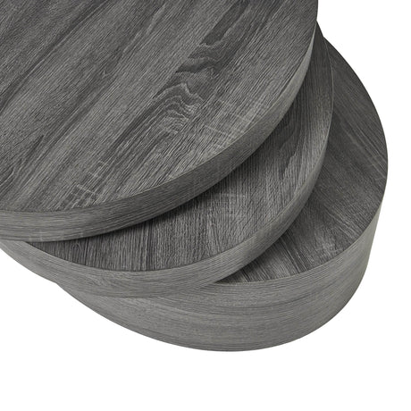 Contemporary Small Oval Rotating Coffee Table - Sleep Galleria