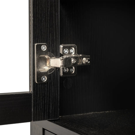 Modern Fluted Tall Arched Adjustable Shelf Pantry Cabinet - Omega Lifestyles