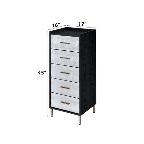 Metal Mirror Jewelry Armoire With Storage Drawers - Omega Lifestyles