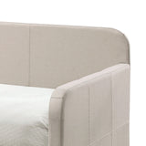 Fog Upholstered Twin Daybed With Roll-Out Trundle - Omega Lifestyles