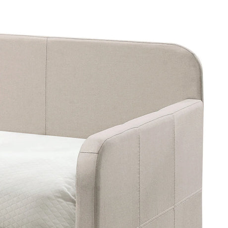 Fog Upholstered Twin Daybed With Roll-Out Trundle - Omega Lifestyles