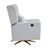 Power Upholstered 360-Degree Swivel Recliner Chair - Omega Lifestyles