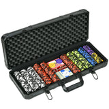 Casino-Quality Clay Poker Chip Set With Aluminum Case - Omega Lifestyles