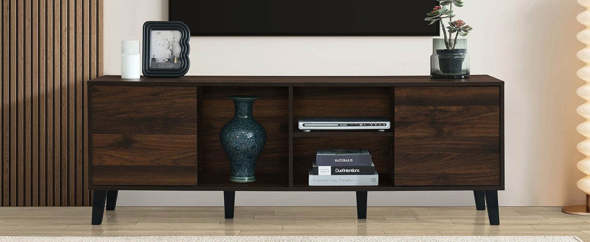 Mid Century Retro Particle Board TV Stand Console - Omega Lifestyles