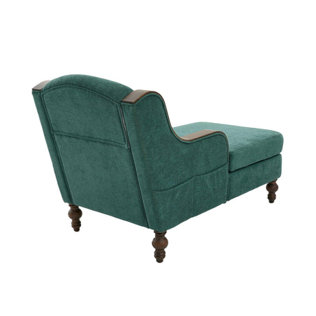 Oversized Chenille Fabric Lounge Chair With Storage - Omega Lifestyles