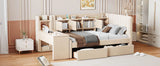 Twin Velvet Upholstered Daybed With Storage Drawers - Omega Lifestyles