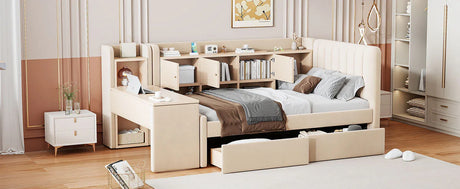 Twin Velvet Upholstered Daybed With Storage Drawers - Omega Lifestyles