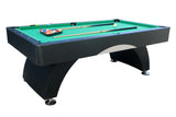 7-Inch Foldable Black Green Pool Table With Accessories - Omega Lifestyles