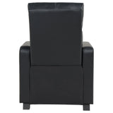 Warren Black Upholstered Three-Seat Home Theater Recliner Set - Omega Lifestyles