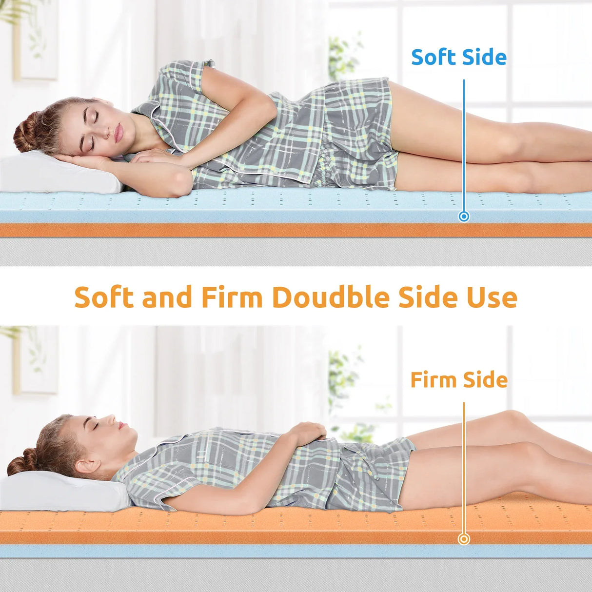 3-Inch Cooling Gel Memory Foam Twin Mattress Topper - Omega Lifestyles