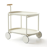 Artsy Ancient White Mobile Kitchen Storage Cart - Omega Lifestyles