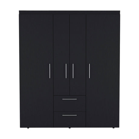 Modern Multi-Section Bedroom Wardrobe With Drawers - Omega Lifestyles